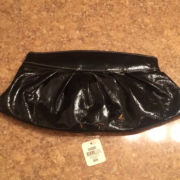 Fossil Handbags - Fossil black patent clutch